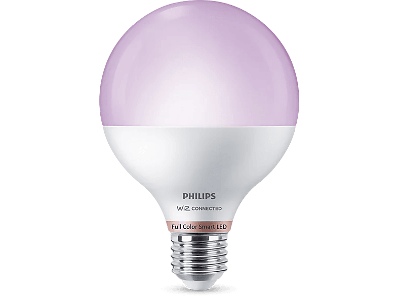 PHILIPS Smart LED WIZ gömb okos izzó, E27, 11W, 1055lm, szabályozható fehér (929002451021)