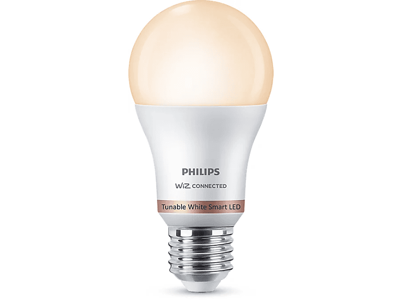 PHILIPS Smart LED WIZ okos izzó E27, 8W, 806lm, szabályozható fehér (929002383521)