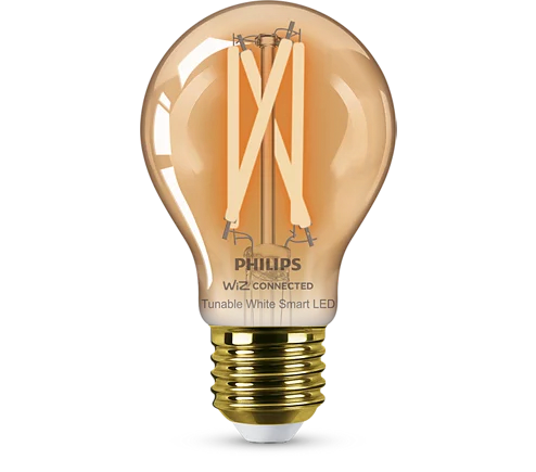 PHILIPS Smart LED WIZ Filament Bulb okos izzó, E27, 7W, 640lm, szabályozható fehér (929003017421)