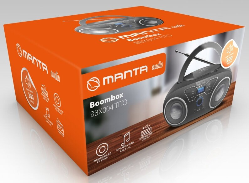 Radioodtwarzacz przenośny MANTA BBX004 Tito
