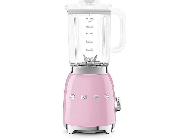 SMEG BLF 03 PKEU 50's Style Standmixer (Cadilac Pink, 800 Watt, 1.5 l
