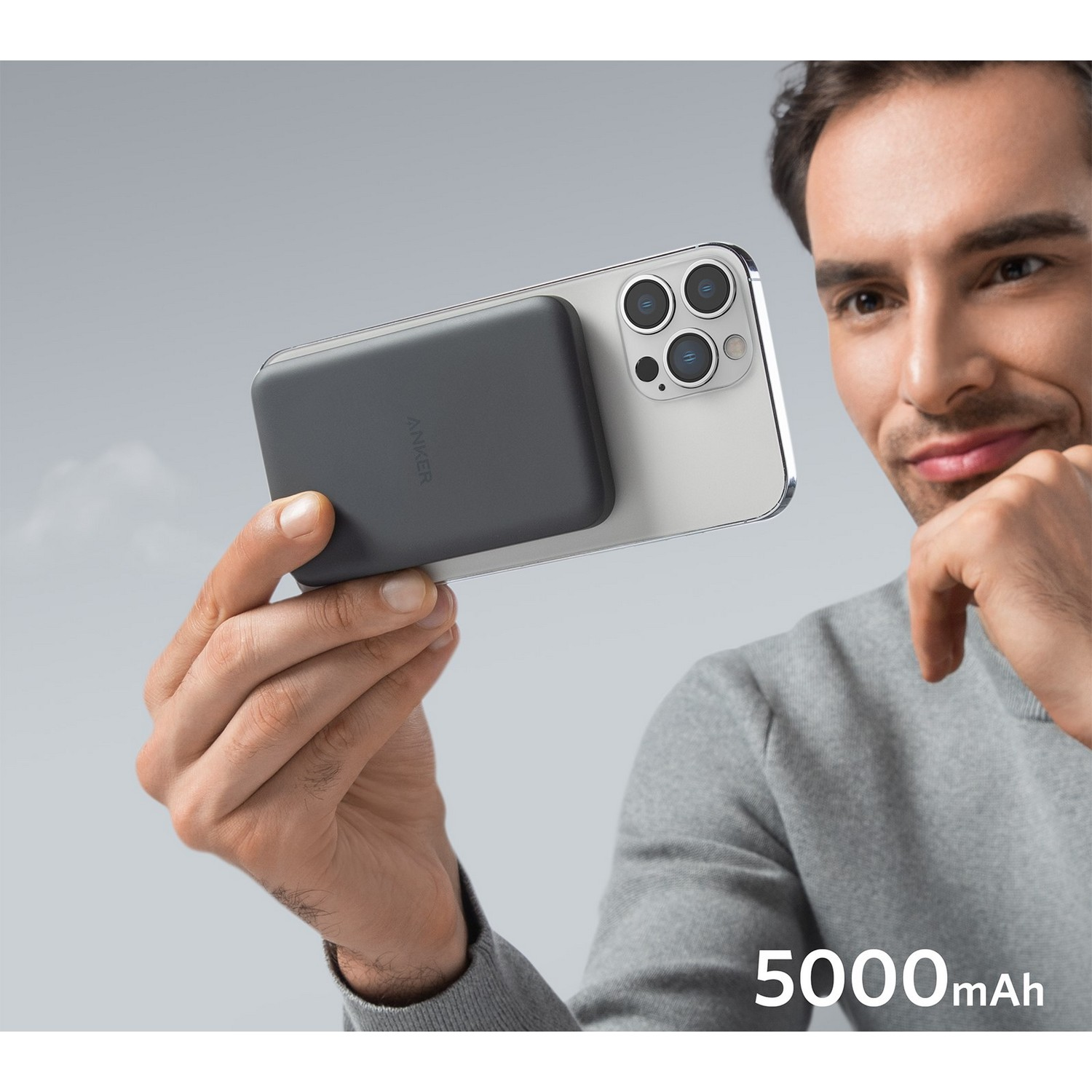 ANKER Laadstation en Powerbank 633 PowerWave Mag-Go 2-in-1 Stand 7.5 W Zwart (B25A7311)