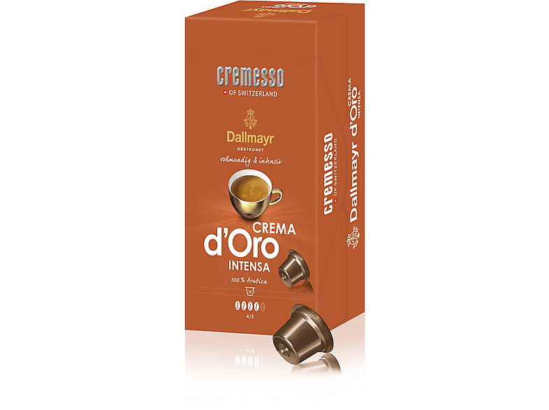 Cremesso Dallmayr d'Oro Intensa Kaffeekapseln, 16 Stück, Kompatibles System: Cremesso
