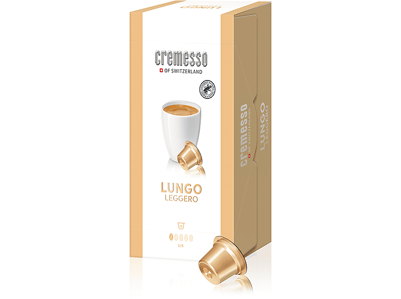Cremesso Lungo Leggero Kaffeekapseln, 16 Stück, Kompatibles System: Cremesso