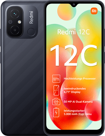 XIAOMI Smartphone Redmi 12C 64 GB Graphite Grey (45775)