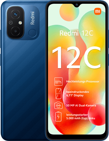 XIAOMI Smartphone Redmi 12C 64 GB Ocean Blue (45752)