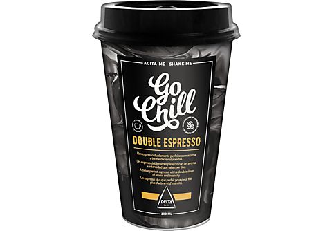 Café en vaso - Delta Double expresso Go Chill, 230 ml, Listo para llevar, Leche