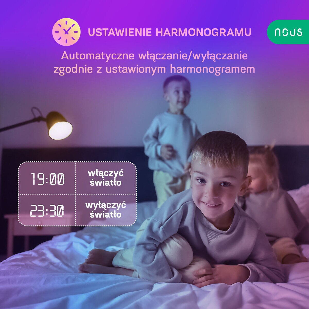Żarówka NOUS Tuya P3 RGB E27 4szt