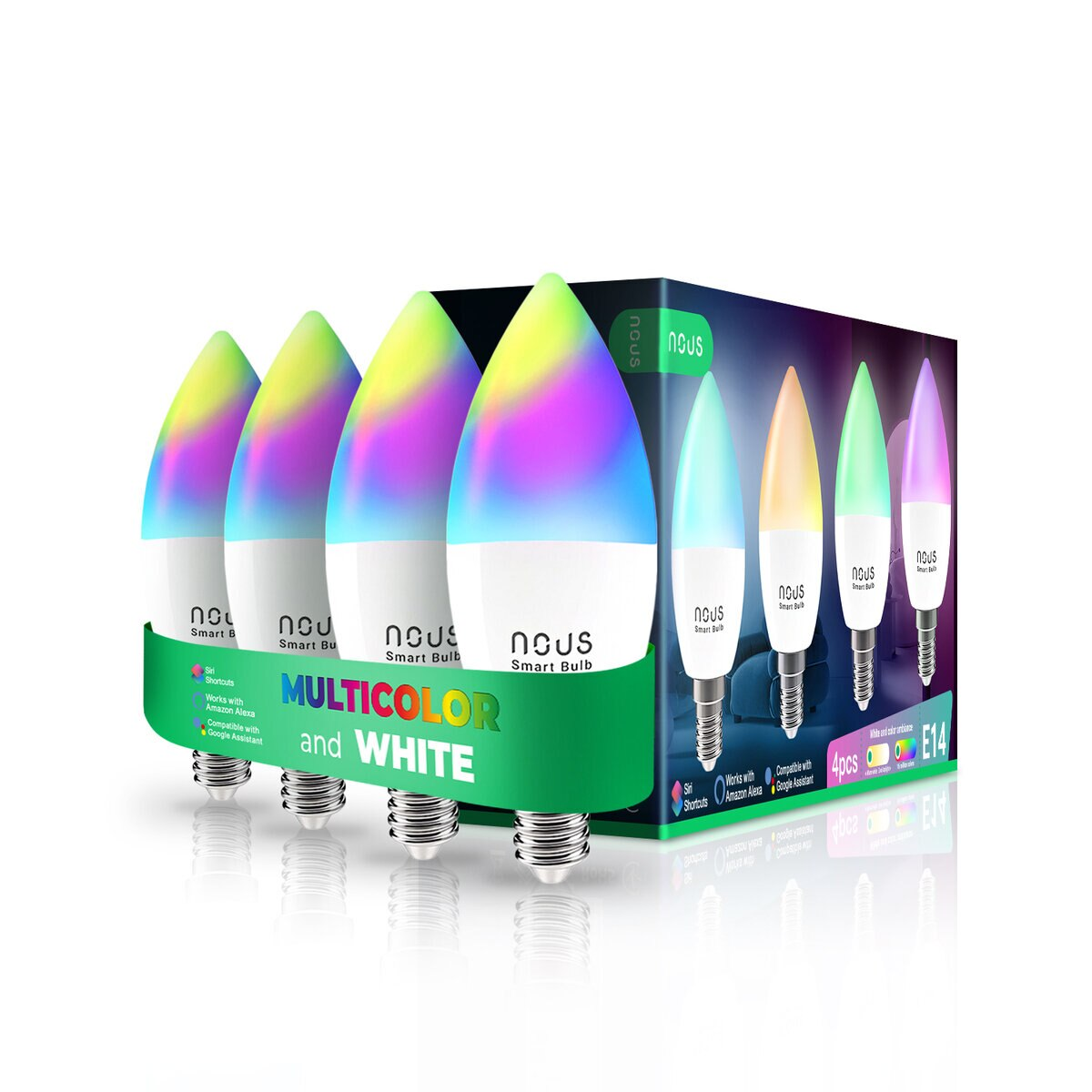 Żarówka NOUS Tuya P4 RGB 4szt
