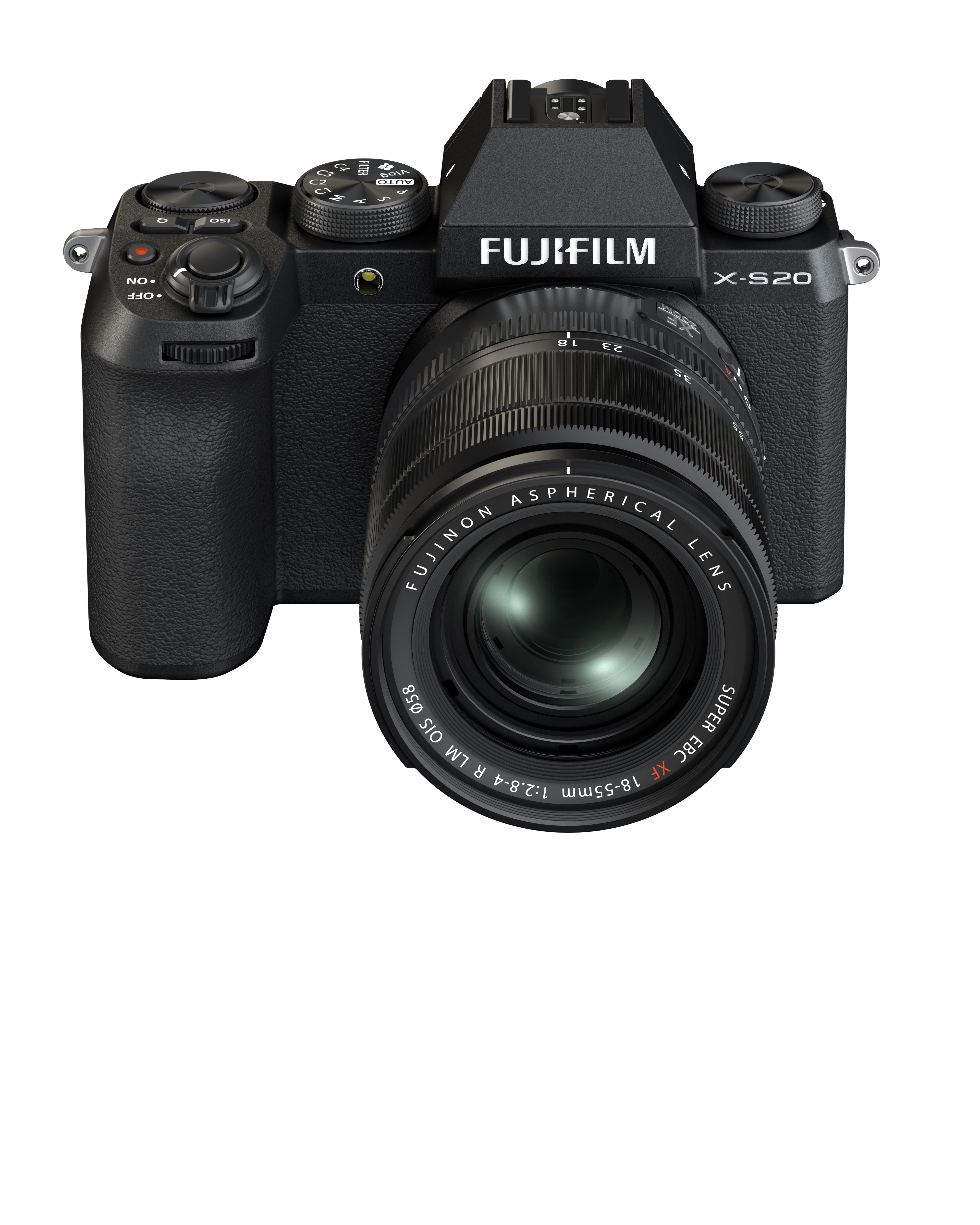 FUJIFILM X-S20 Kit Systemkamera mit Objektiv 18-55 mm, 7,6 cm Display Touchscreen, WLAN