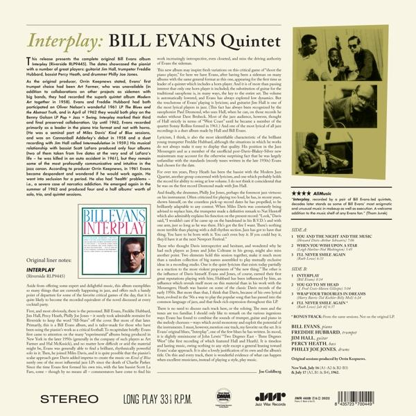 Bill Evans - INTERPLAY - (Vinyl)