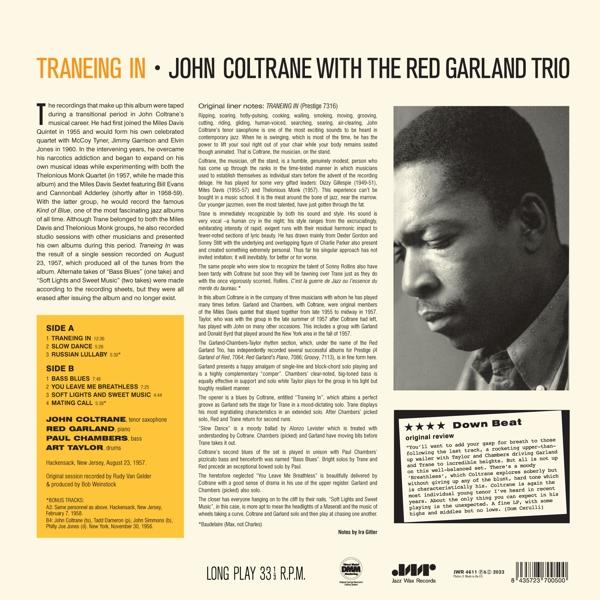 John Coltrane - - (Vinyl) TRANEING IN