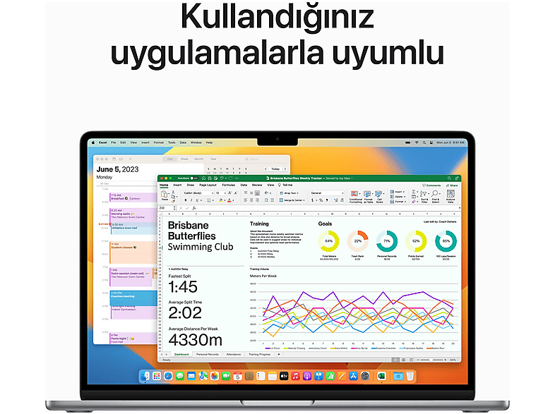 APPLE MQKQ3TU/A MacBook Air/ M2 Çip/ 8 GB/ 512 GB/ 15"/ Uzay Grisi_6