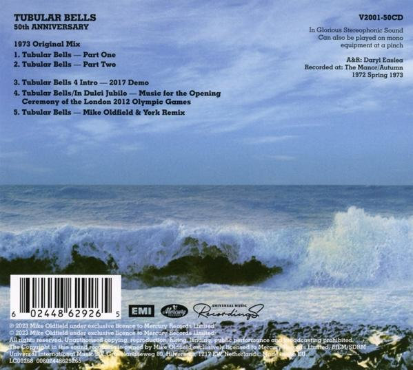 CD borító egy hullámjelenettel, számlistával és album információkkal.