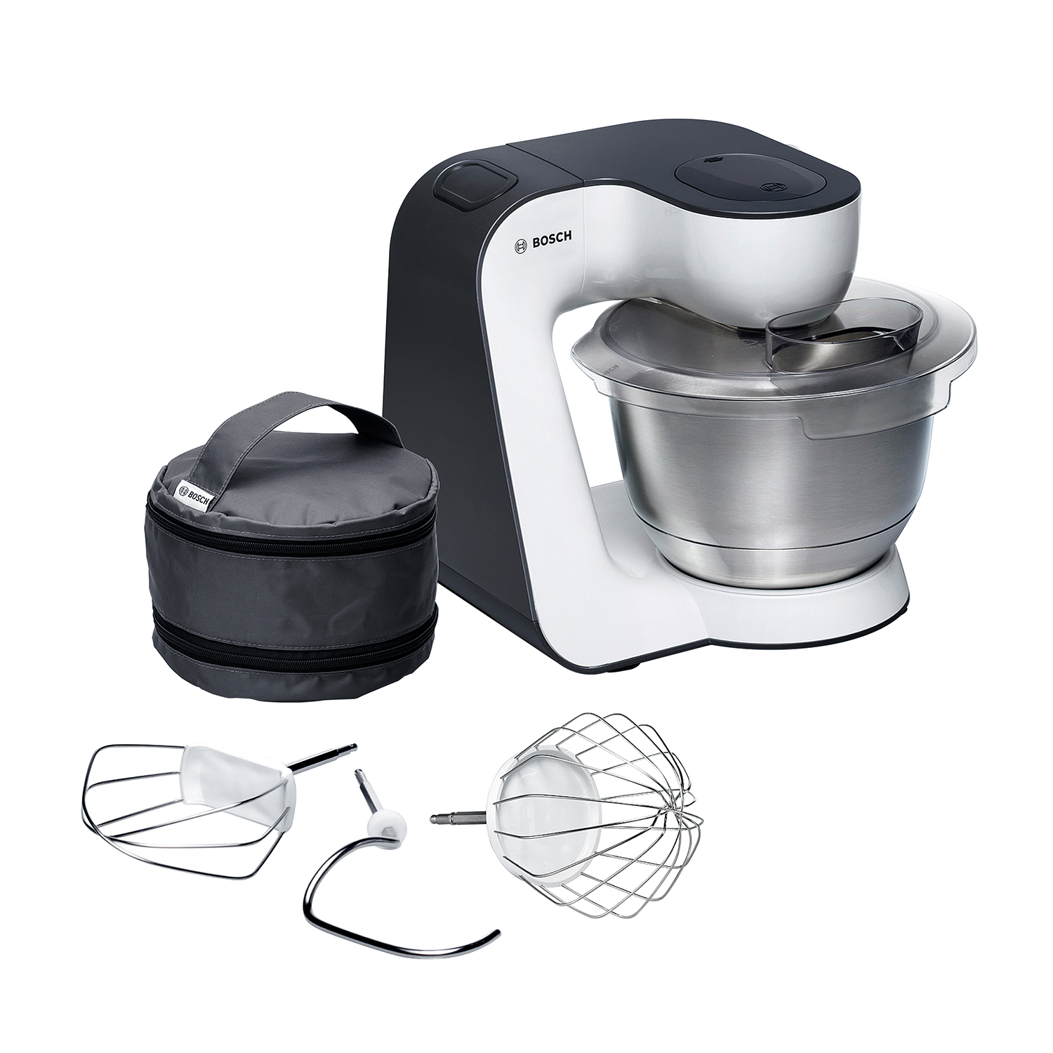 Bosch Mum54A00 Impastatrice Planetaria, 900 W, capacità ciotola 3,9 l, Bianco/Antracite