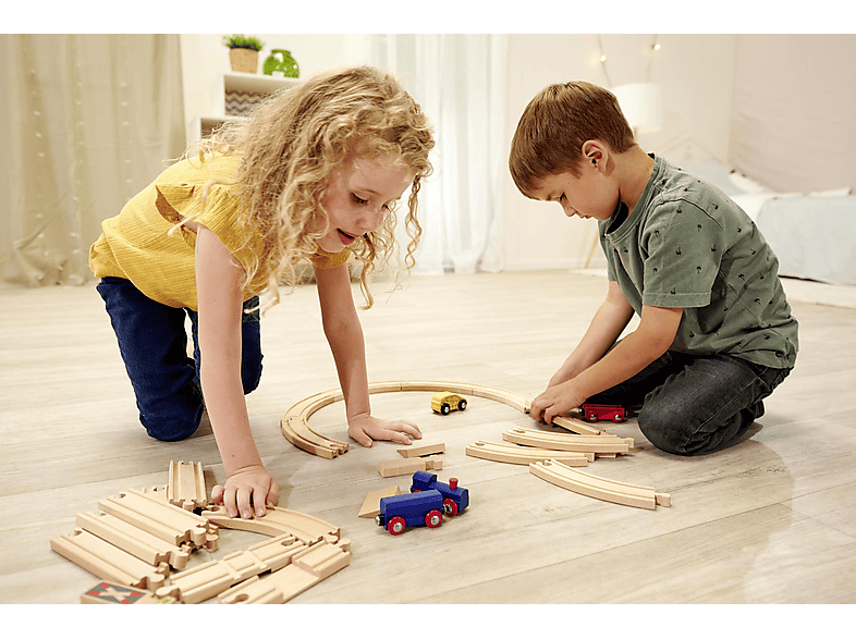 Simba Achterbahn Holzspielzeugset, Naturfarben/ Bunt — Foto 4 von 5