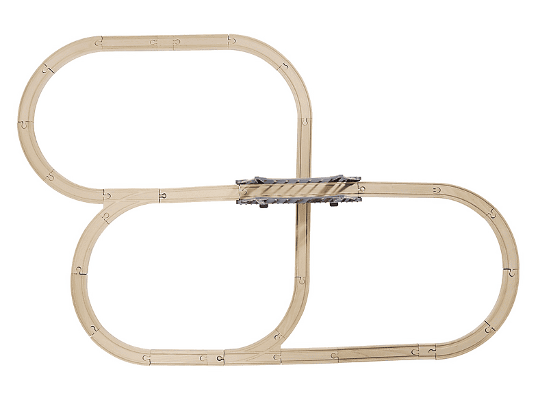Simba Bahnset mit Brücke Holzspielzeugset, Mehrfarbig — Foto 3 von 5