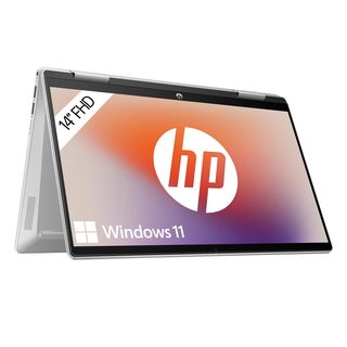 HP Pavilion x360 14-ek1375ng, Convertible, mit 14 Zoll Display Touchscreen, Intel® Core™ i7 i7-1355U Prozessor, 16 GB RAM, 1 TB SSD, Intel® UHD Graphics, Silber, Windows 11 Home (64 Bit)