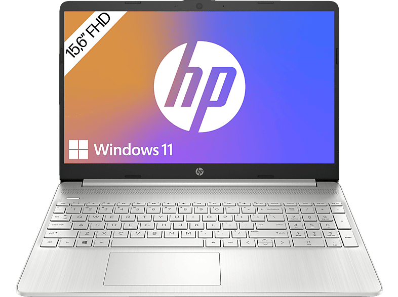 HP Laptop 15s-fq5333ng, Notebook, mit 15,6 Zoll Display, Intel® i3-1215U Prozessor, 8 GB RAM, 512 GB SSD, Intel®, UHD Graphics, Natursilber Windows 11 Home (64 Bit)