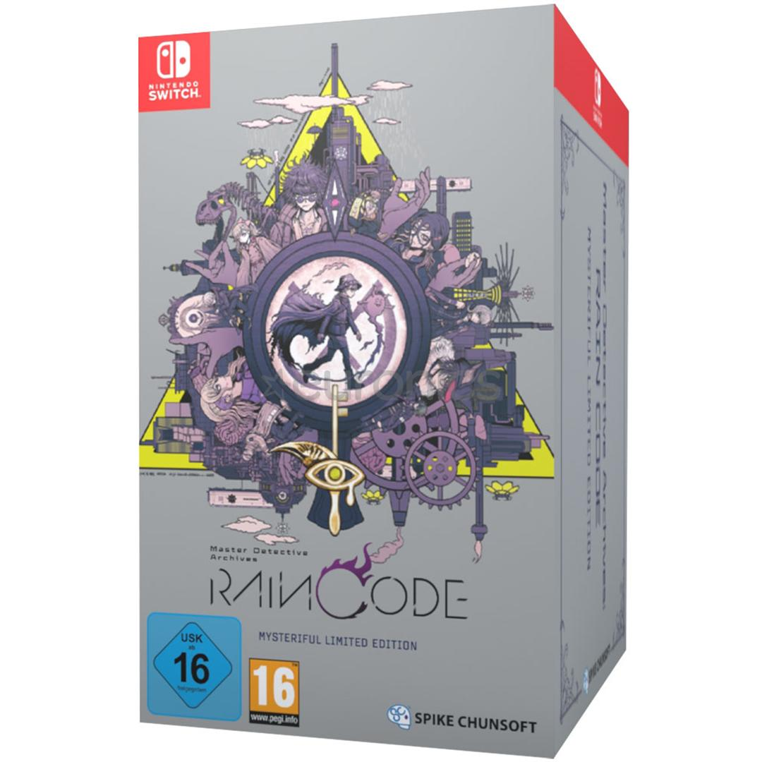 Spielbox. Eine Sammlung von Charakteren, mit einem Schlüssel und einem Schwert. Nintendo Switch Logo.