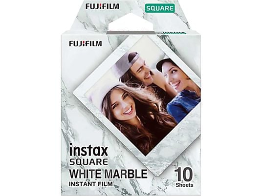 FUJIFILM Instax Square - Instant Film (Weisser Marmor)