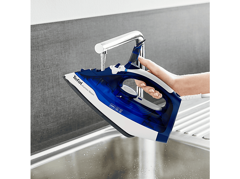 Tefal FV 2838 Express Steam Dampfbügeleisen (2400 Watt, Blau) — Foto 3 von 3