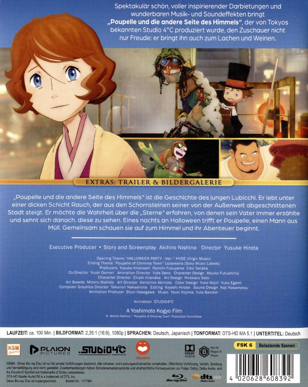 DVD-Cover mit Zeichentrickfiguren, Text und einem Bewertungssymbol. Der Titel ist sichtbar.