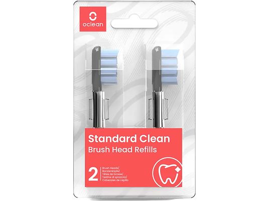 OCLEAN Standard Clean - Testina per spazzolino da denti (Nero)
