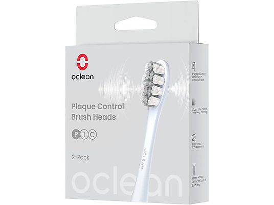 OCLEAN Plaque Control P1C9 X Pro - Tête de brosse à dents (Argent)