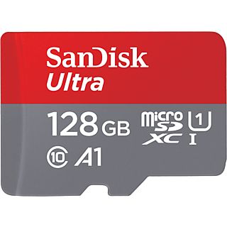 SANDISK Carte mémoire microSDHC Ultra 128 GB Class 10 UHS-I (SDSQUAB-128G-GN6IA)
