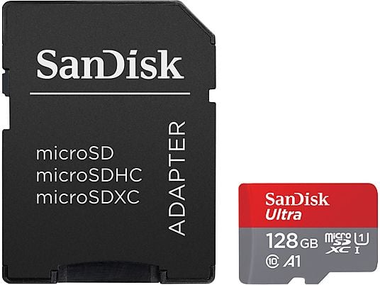 SANDISK Geheugenkaart microSDHC Ultra 128 GB Class 10 UHS-I (SDSQUAB-128G-GN6IA)