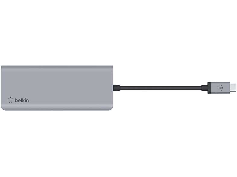 BELKIN USB-C’den 7’si Bir Arada Çoklayıcı Adaptör Gri_2