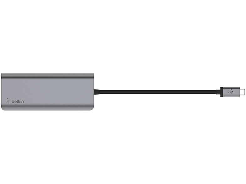 BELKIN USB-C’den 4’ü Bir Arada Çoklayıcı Hub Gri_2