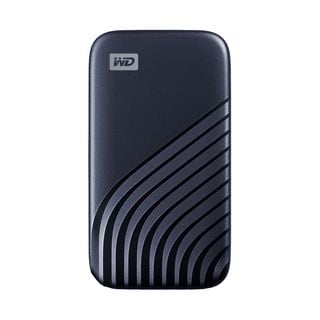 Disco duro SSD externo 2 TB - WD My Passport SSD, Portátil, Lectura 1050 MB/s, USB 3.2, Para Windows y Mac, Azul