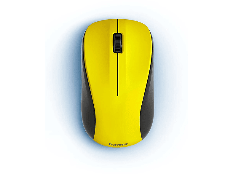 Mysz bezprzewodowa HAMA MW-300 V2 Żółty 173023 – zdjęcie 2