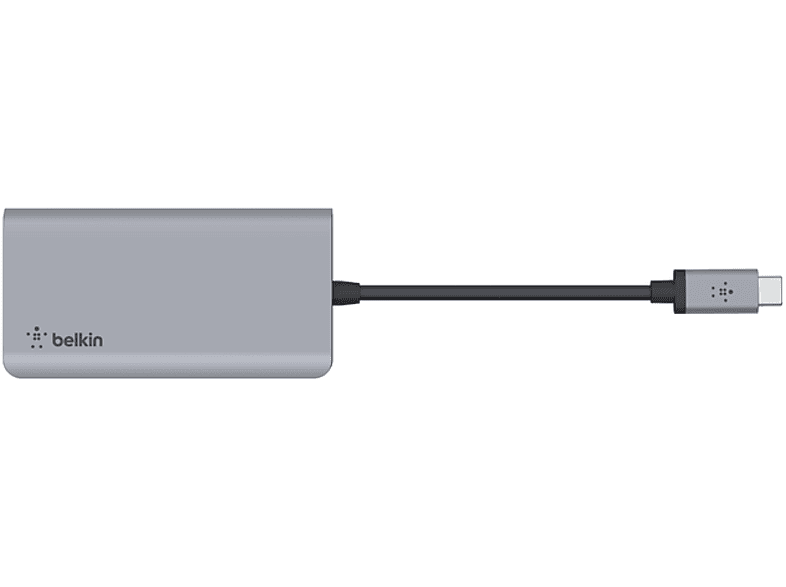 BELKIN USB-C’den 4’ü Bir Arada Çoklayıcı Adaptör Gri_2