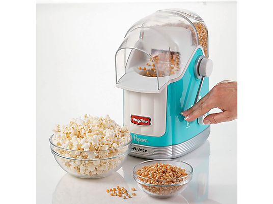ARIETE Party Time - Machine à popcorn (Bleu/Blanc)