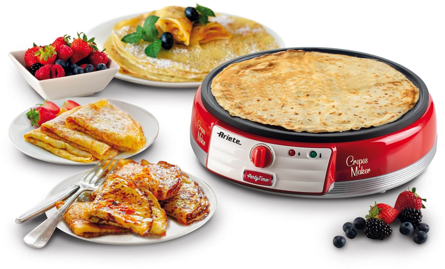 ARIETE Party Time - Crêpière (rouge)