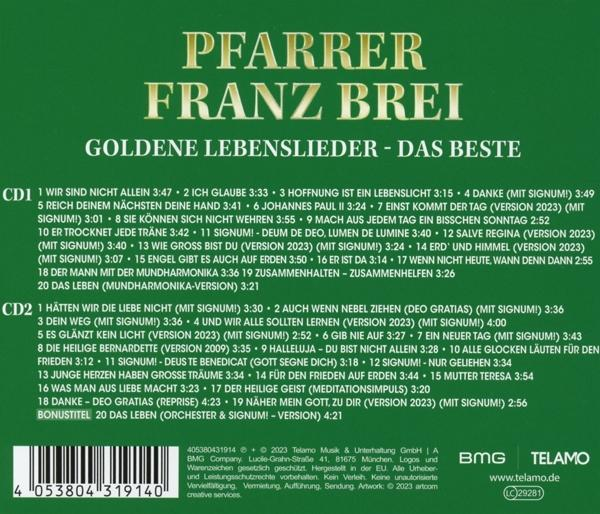Brei - Goldene Lebenslieder:Das Beste Pfarrer (CD) - Franz