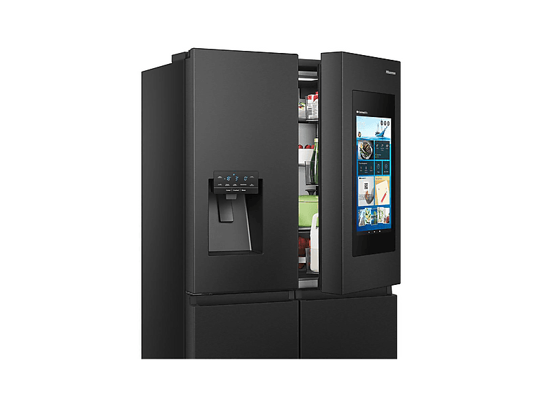 Hisense RQ760N4IFE Multi Door Side by Side, Kühl- und Gefrierkombination (577 l, E, 1785 mm hoch, No Frost (verminderte Eisbildung), Schwarz) — Foto 3 von 5