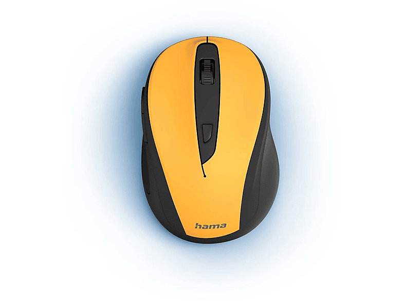 Mysz bezprzewodowa HAMA MW-400 V2 Żółty 173029 – zdjęcie 3