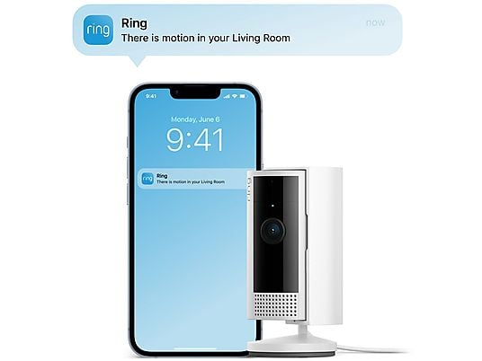 RING Smart Beveiligingscamera Indoor Cam (2nd Gen) Zwart - 2 stuks (B0BFK6XQTJ)