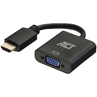 ACT 0,15 meter HDMI-A male naar VGA female adapter, met audio