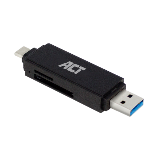 Lecteur de cartes ACT USB-C/USB-A pour SD/microSD