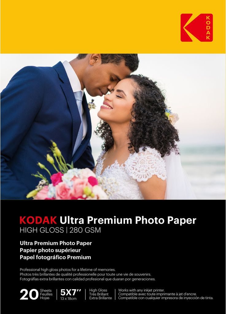 KODAK Ultra Premium fotópapír, RC Gloss 280g, 13x18 cm, 20 db (KO-9891175)