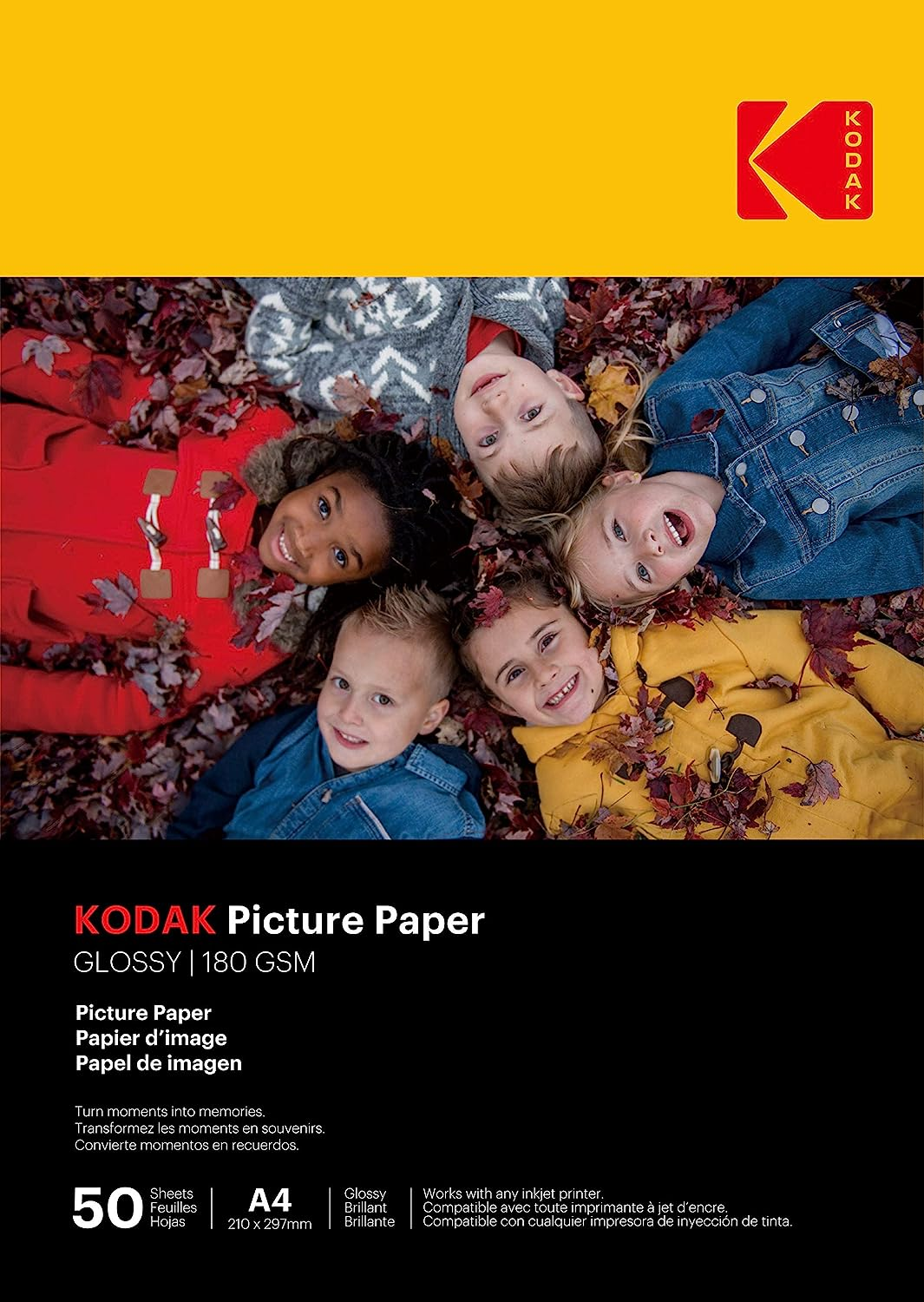KODAK Picture fotópapír, High Gloss 180g, A4, 50 db (KO-9891264)