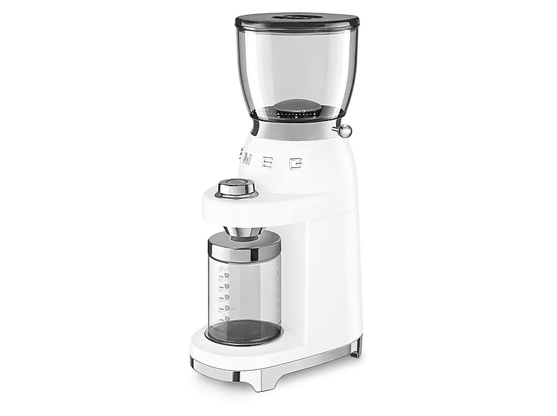 SMEG CGF 11 WHEU 50's Style Kaffeemühle (Weiß, 150 Watt, Konischer ...
