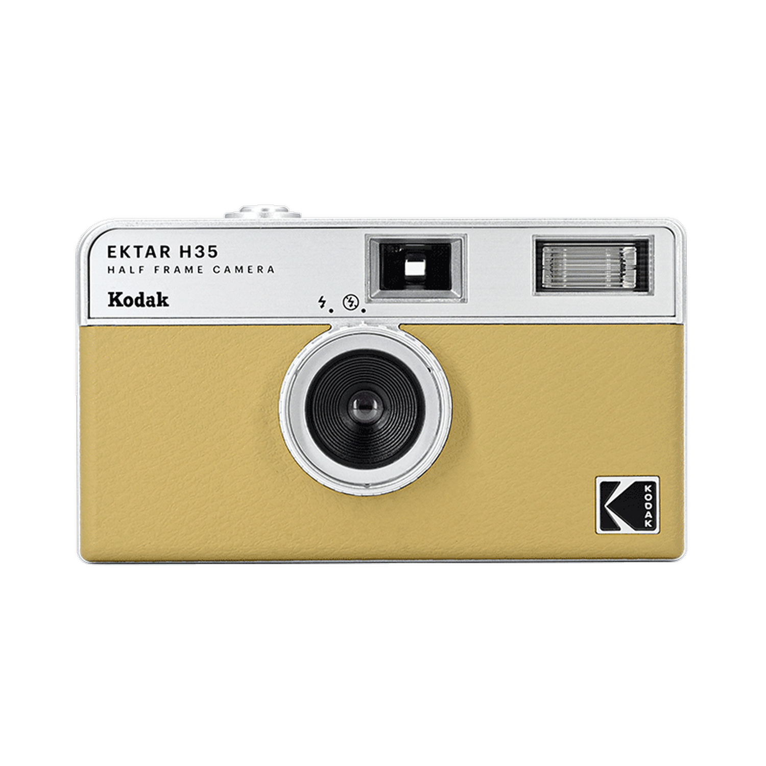 Kodak Ektar H35 Analoge Retrocamera Met Flits Geel