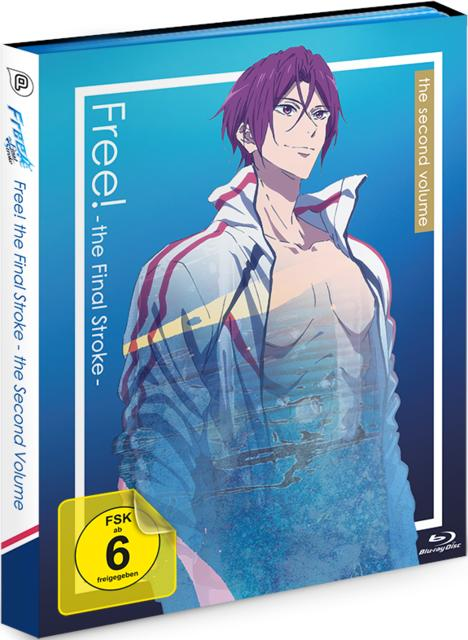 Box-Art für den Anime-Film "Free! The Final Stroke - the Second Volume". Ein Mann ist auf dem Cover.