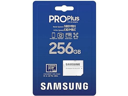 SAMSUNG Geheugenkaart PRO Plus microSDXV 256 GB UHS-I (MB-MD256SA/EU)